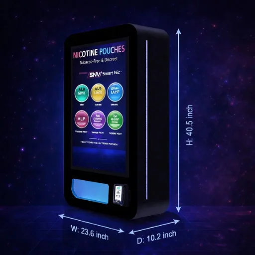 Wall mount vending machine